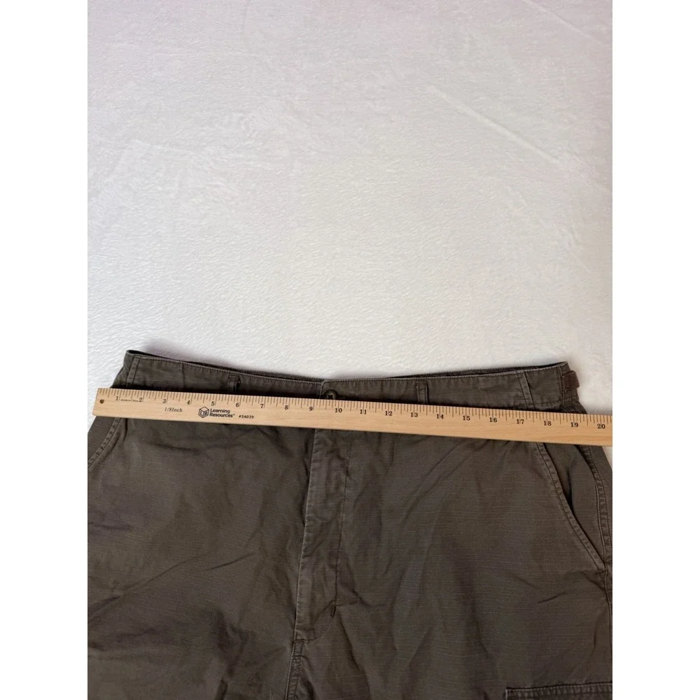Vintage Y2K Field Gear Brown Ripstop Cargo Shorts Size 38 Utility